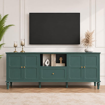 67" Mid-Century Modern TV Stand for TVs Up to 75 Inches, Green