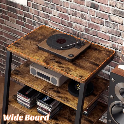 AV Media Stand with Outlets, Media Console with LED Lights, view 5