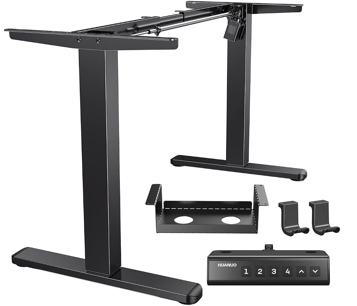 Standing Desk Frame with Brushless Motor for Max 75 x 35 inch Tops