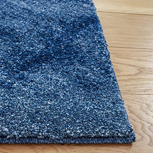 SAFAVIEH Retro Collection Area Rug - 6' x 9', Blue & Dark Blue, Modern Abstract Design, Non-Shedding & Easy Care, Ideal for High Traffic Areas in Living Room, Bedroom (RET2144-6570)