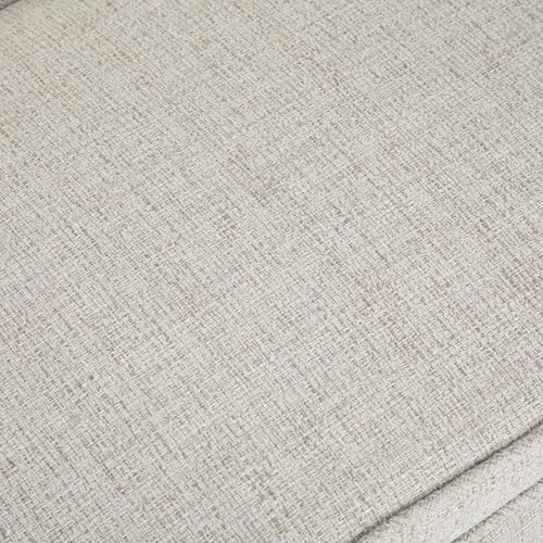 Parris Upholstered Bench - 50 inch Wide Upholstered Hallway Seat in Platinum, Contemporary Bench for Entryway or Living Room with Tufted Cushion, Solid Wood Legs and Sleek Profile