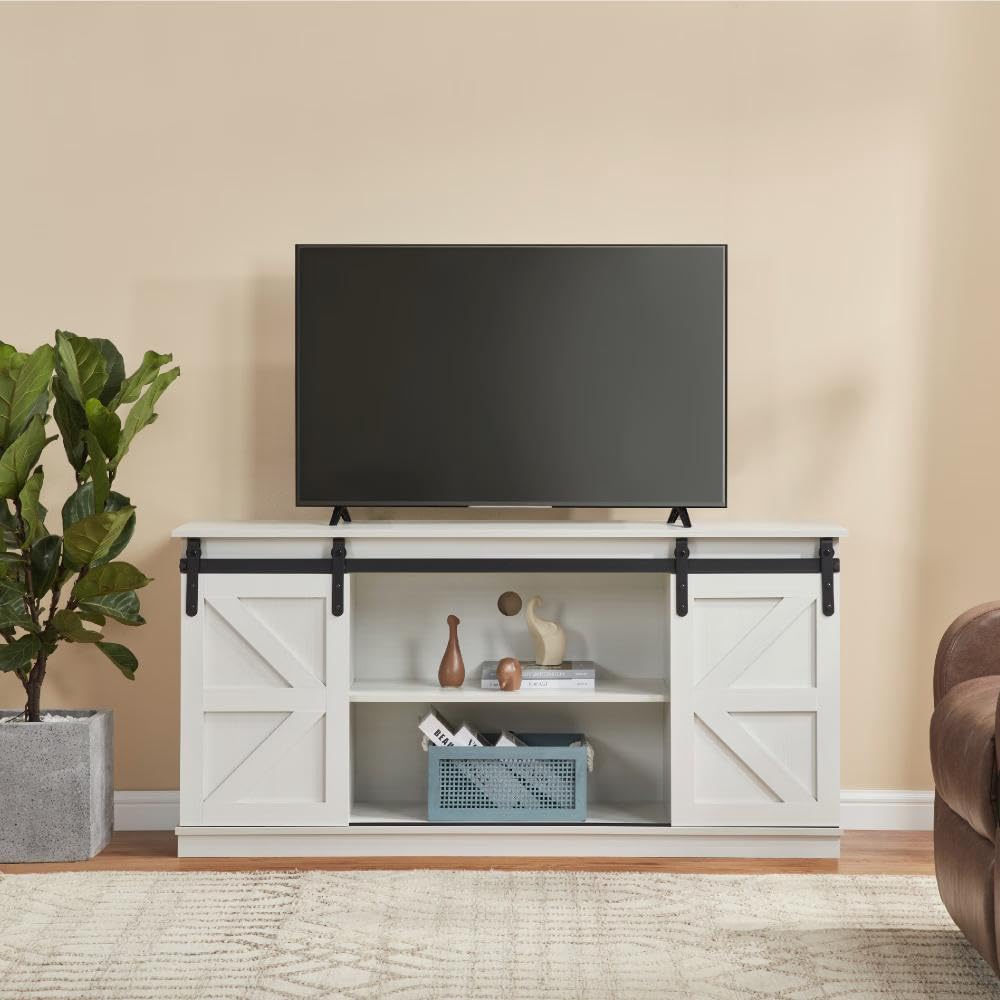 58" Farmhouse TV Stand and Entertainment Center for Televisions up to 65 Inchs