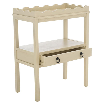 SAFAVIEH Home Collection Darlyn Sand 1-Drawer Rectangle Accent Table