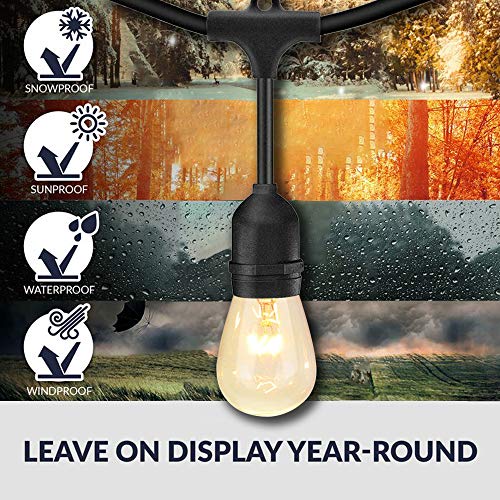 2 Pack 48FT Outdoor String Lights, view 6