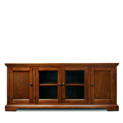 87360 TV Stand with Enclosed Storage For 65" TV's, Westwood Brown Cherry