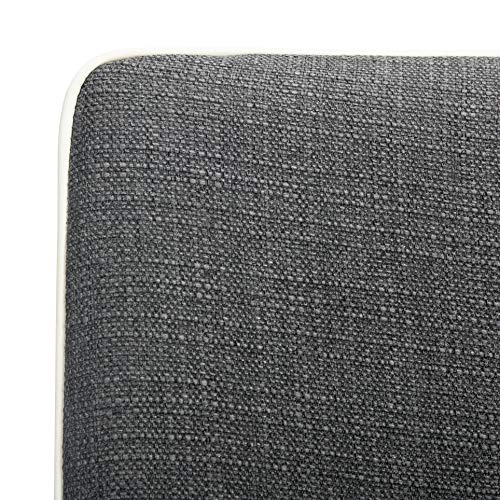 Safavieh Home Collection Summerset Mid-Century Modern Dark Grey and White Arm Chair