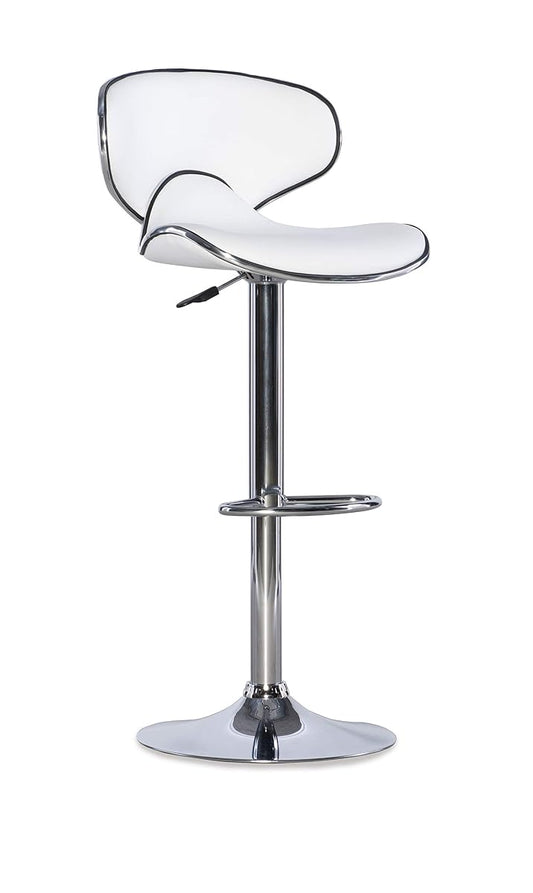 Powell Furniture Adjustable Barstool, White