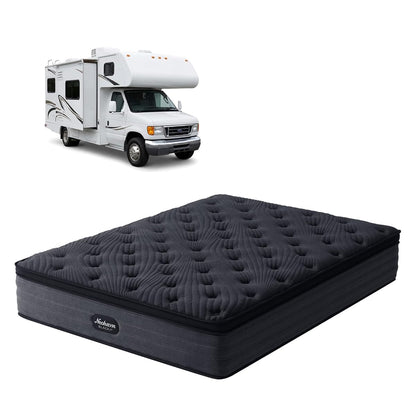 Short Queen Mattress,12 Inch Cooling Gel Memory Foam - Medium Firm Hybrid RV Mattress in a Box,Fiberglass-Free, Soft Knit Cooling Cover, Motion Isolation, CertiPUR-US Certified