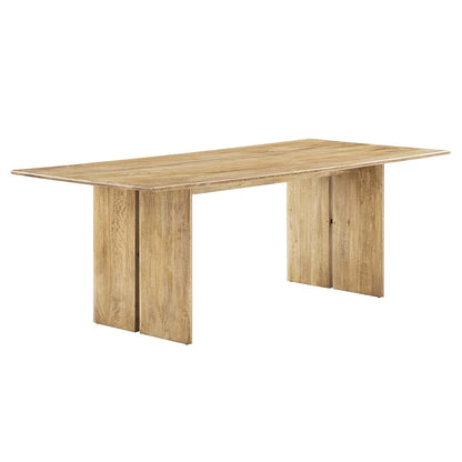 Amistad 86Inch Dining Table Solid Wood Oak Finish Modern Kitchen Room Entertaining Home Furniture Quality Stylish Elegant Durable Refined Versatile Contemporary