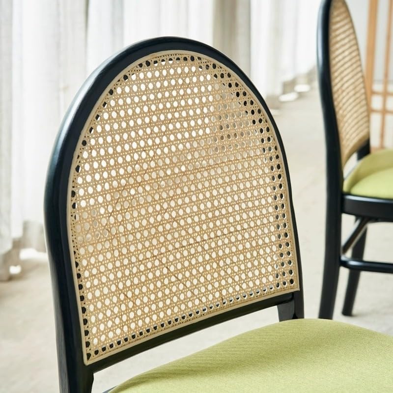 SONGCHAO Meeting Scandinavian Wicker Dining Chair Furniture Coffee Shop Backrest Household Retro Chairs Bedroom Chair
