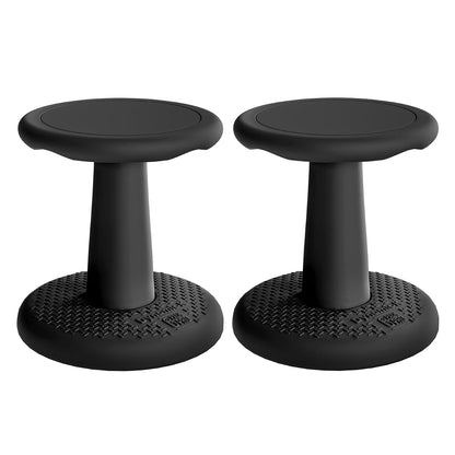 Gpack-pro Kids Wobble Stools, 2-Pack, 15.3-Inch Active Seating, Black