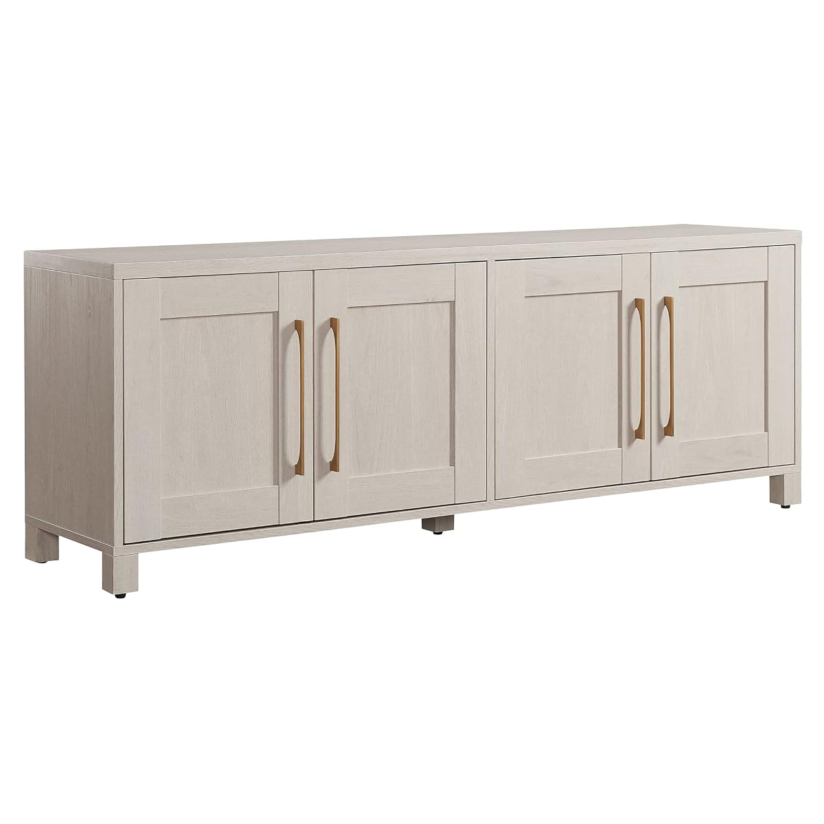 Henn&Hart 68" TV Stand for TVs up to 75", Beech White