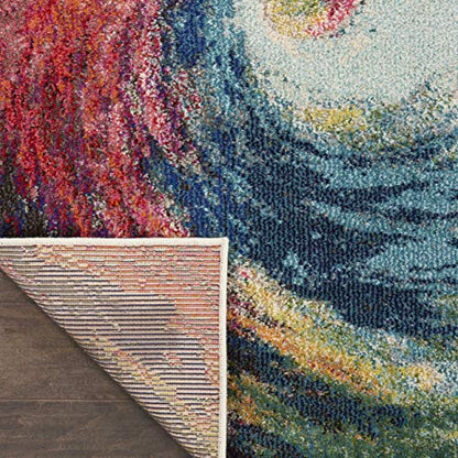 Home Celestial Wave 2' x 6' Area Rug - Easy Clean, Non Shedding, Bed Room, Living Room, Dining Room, Kitchen (6' Runner)