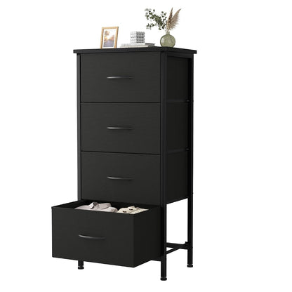 Dresser for Bedroom, 4 Drawer Storage Cabinet, Tall Nightstand