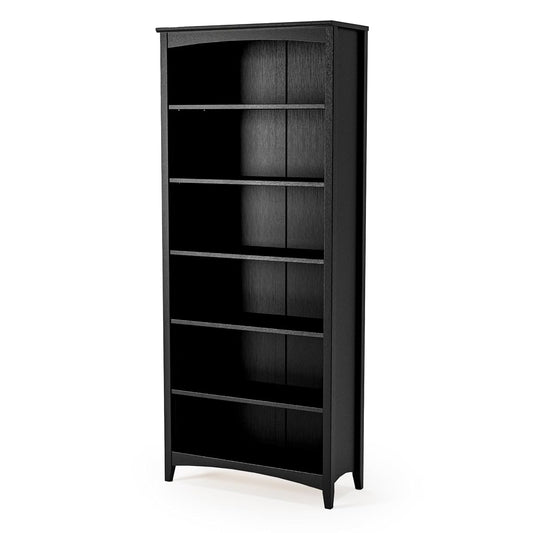 Shaker Style 6 Shelf Bookcase/Solid Wood / 72 inch Tall/Adjustable