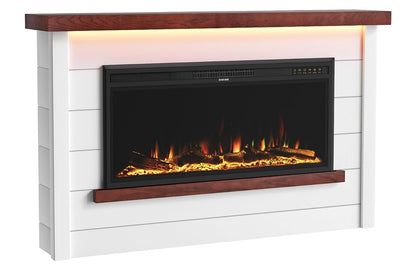 60" Electric Fireplace with Mantel