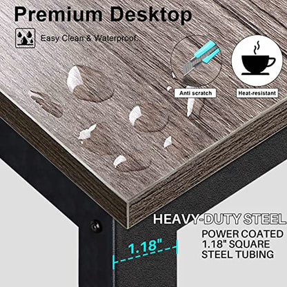 Desk with Hutch, Computer Desk with Shelves, 47 Inch, view 7