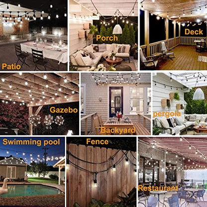 200FT String Lights for Outside LED Patio Lights Outdoor Waterproof with 63, view 7