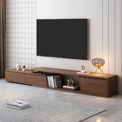 Extendable TV Stand, Walnut Media Console