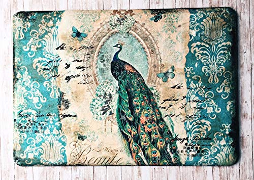 Peacock Decoupage Paper for Crafts - Peacock and Poppy Garden - Size: A4 (8.3 x 11.7 Inch) 8 Pcs - Damask Decoupage Paper for Furniture, Scrapbooking and Wood
