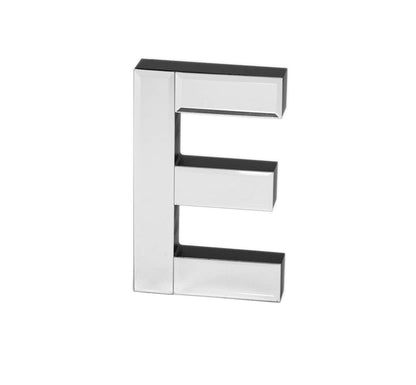 7-inch Tall Mirrored Glass and Wood Decorative Letter, Home-Bedroom-Office Wall Décor. Perfect Fun Gift to Encourage Girls, Young Ladies & Teens. (E)