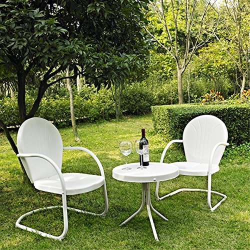 Retro metal outdoor furniture set