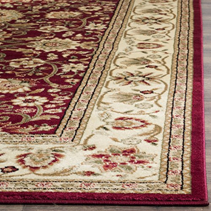 SAFAVIEH Lyndhurst Collection Accent Rug - 2'3" x 4', Red & Ivory, Traditional Oriental Design, Non-Shedding & Easy Care, Ideal for High Traffic Areas in Entryway, Living Room, Bedroom (LNH212F)