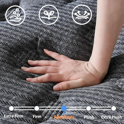 Full Size Mattress 12 inch, Hybrid Mattress in a Box, view 4