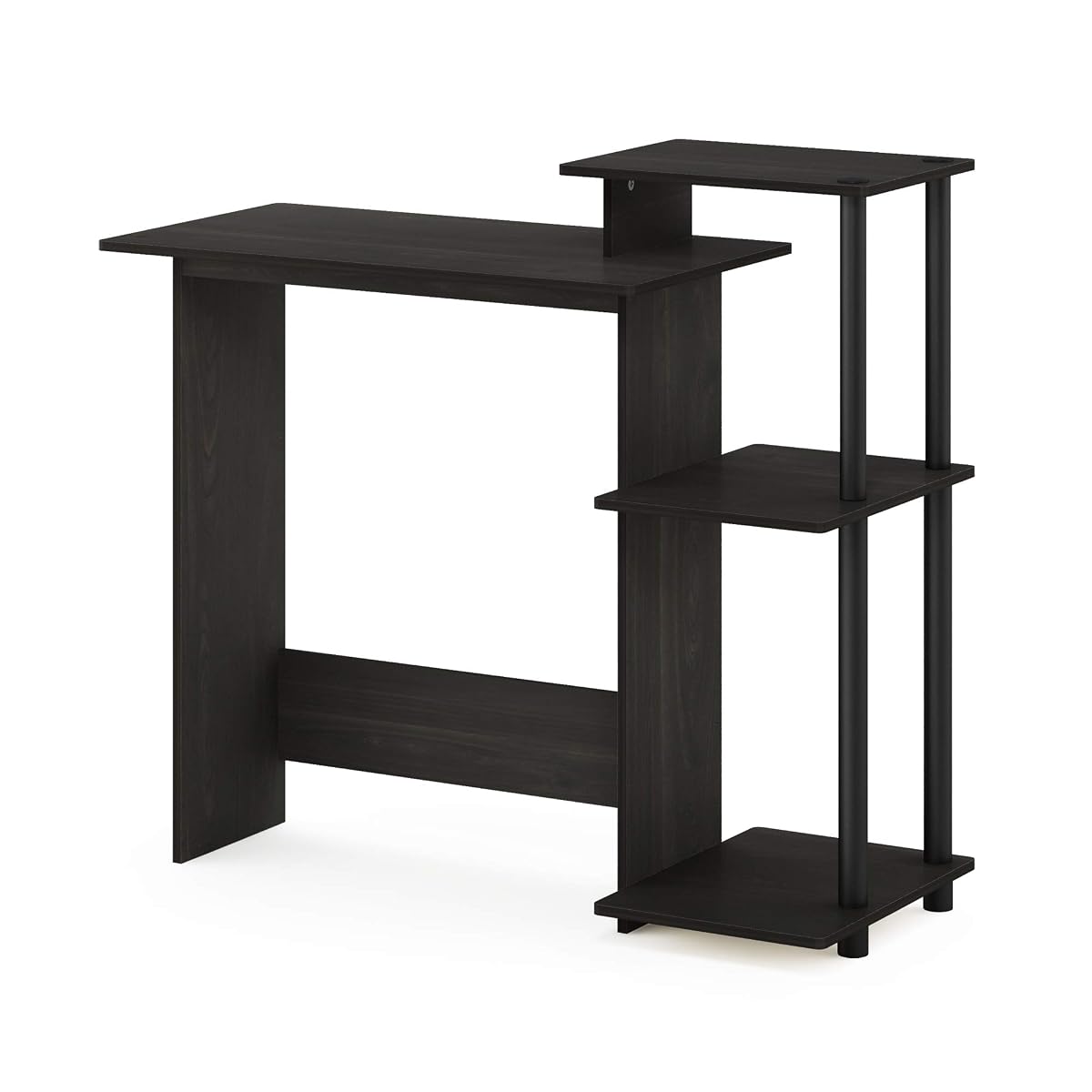 EFFICIENT Desk, 28.6" Wide Gaming Desk with 3 Open Side Shelves