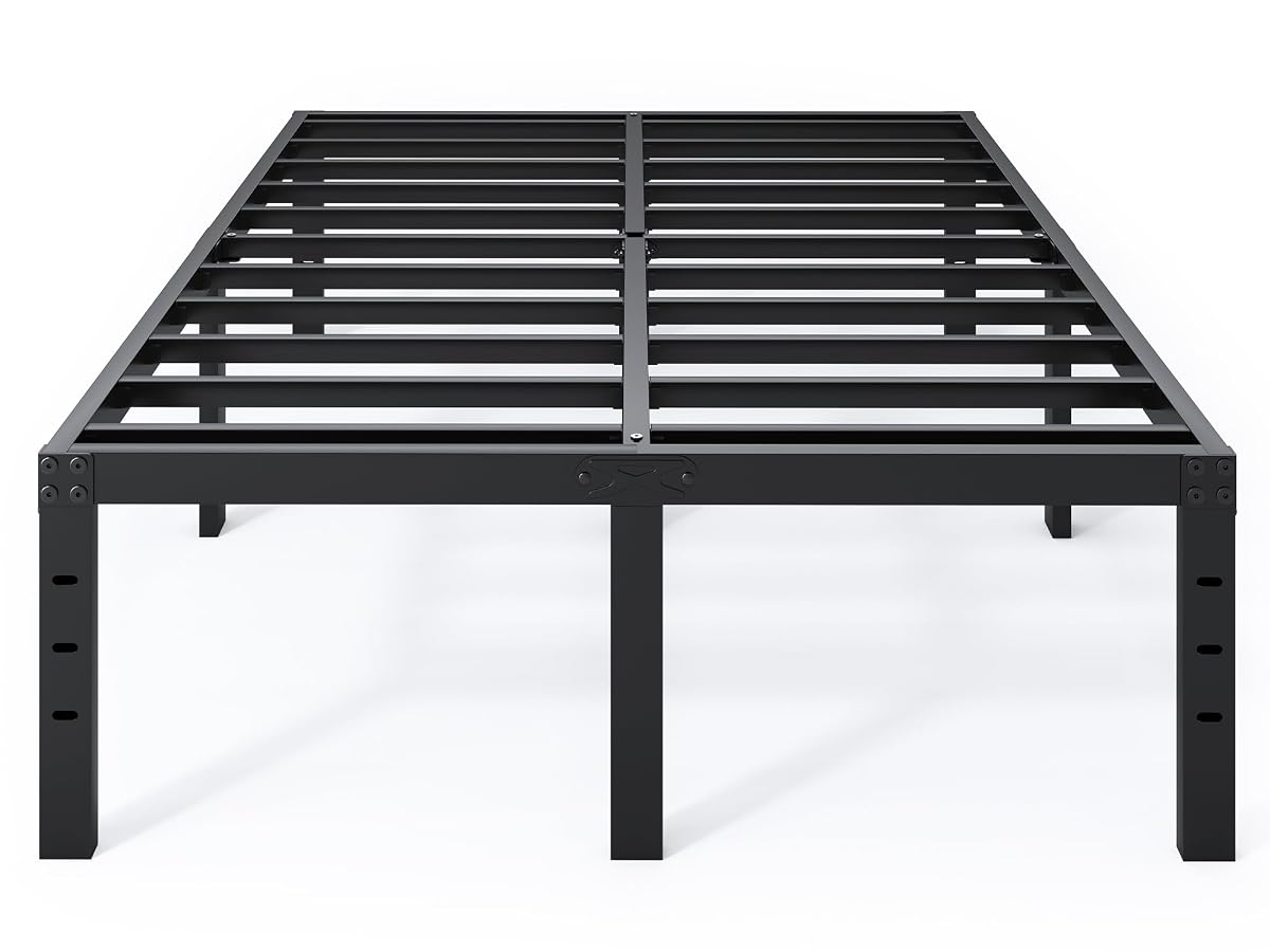 Full Size Bed Frame - 18 in Sturdy Platform Bed Frame Full