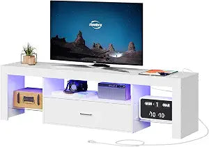 LED TV Stand with Power Outlets to 65 inch TV, view 2