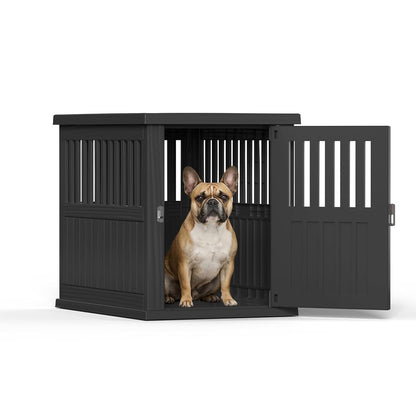 Dog House 30-Inch Dog Crate Furniture, Black