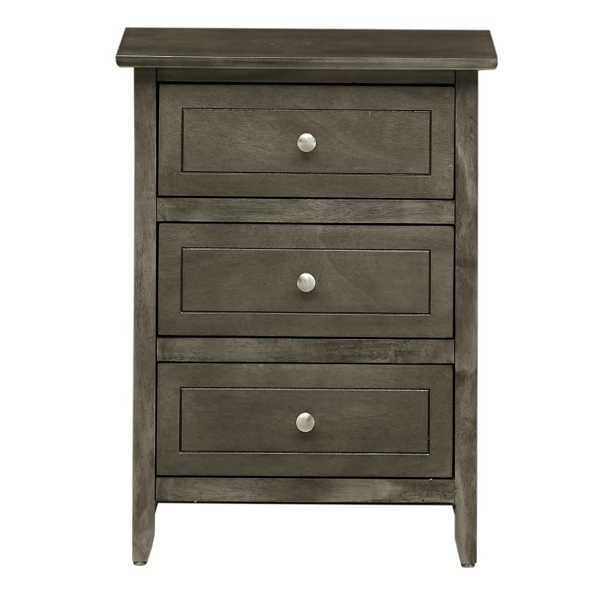 Modern Nightstand with Drawers - Bedroom Side Table with Storage - Home Furniture