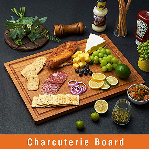 Bamboo Wood Cutting Board for Kitchen, view 5