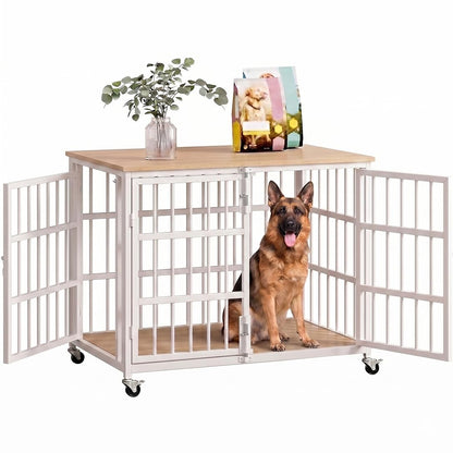 KOKOTANGS 48" Dog Crate Furniture, Heavy Duty Dog Kennel Indoor for Large Dogs