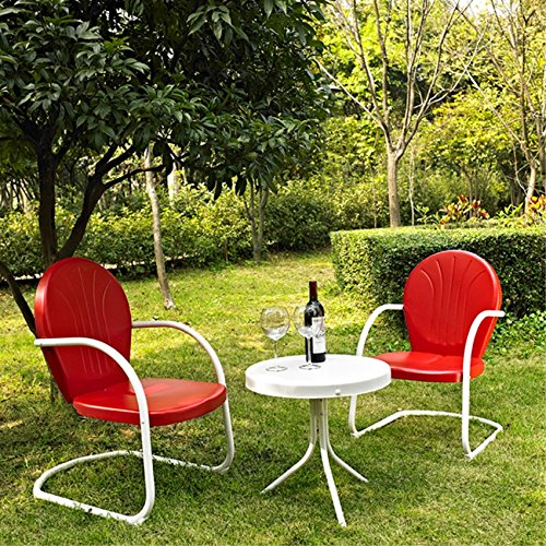 Griffith Metal Outdoor Furniture Set | Nostalgic Design | Ultimate Relaxation | Durable & Weather-Resistant Seating