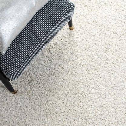 SAFAVIEH Milan Shag Collection Runner Rug - 2' x 6', Ivory, Solid Design, Non-Shedding & Easy to Clean, Plush Thick Pile, Ideal for Hallway, Foyer, Bedroom (SG180-1212)