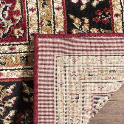SAFAVIEH Area Rug 8x10 - Lyndhurst Collection - Large - Red & Black, Traditional Oriental Design, Non-Shedding & Easy to Clean, Ideal for Living Room, Bedroom, Dining Space (LNH331B)
