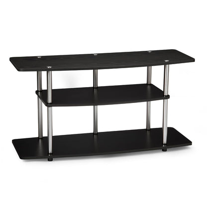 Designs2Go No Tools 46 inch 3 Tier Wide TV Stand, Black