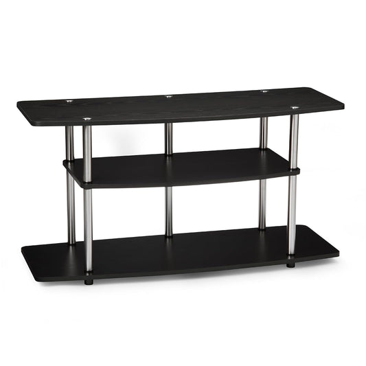 Designs2Go No Tools 46 inch 3 Tier Wide TV Stand, Black