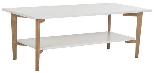 Safavieh Home Collection Caraway White and Natural Coffee Table