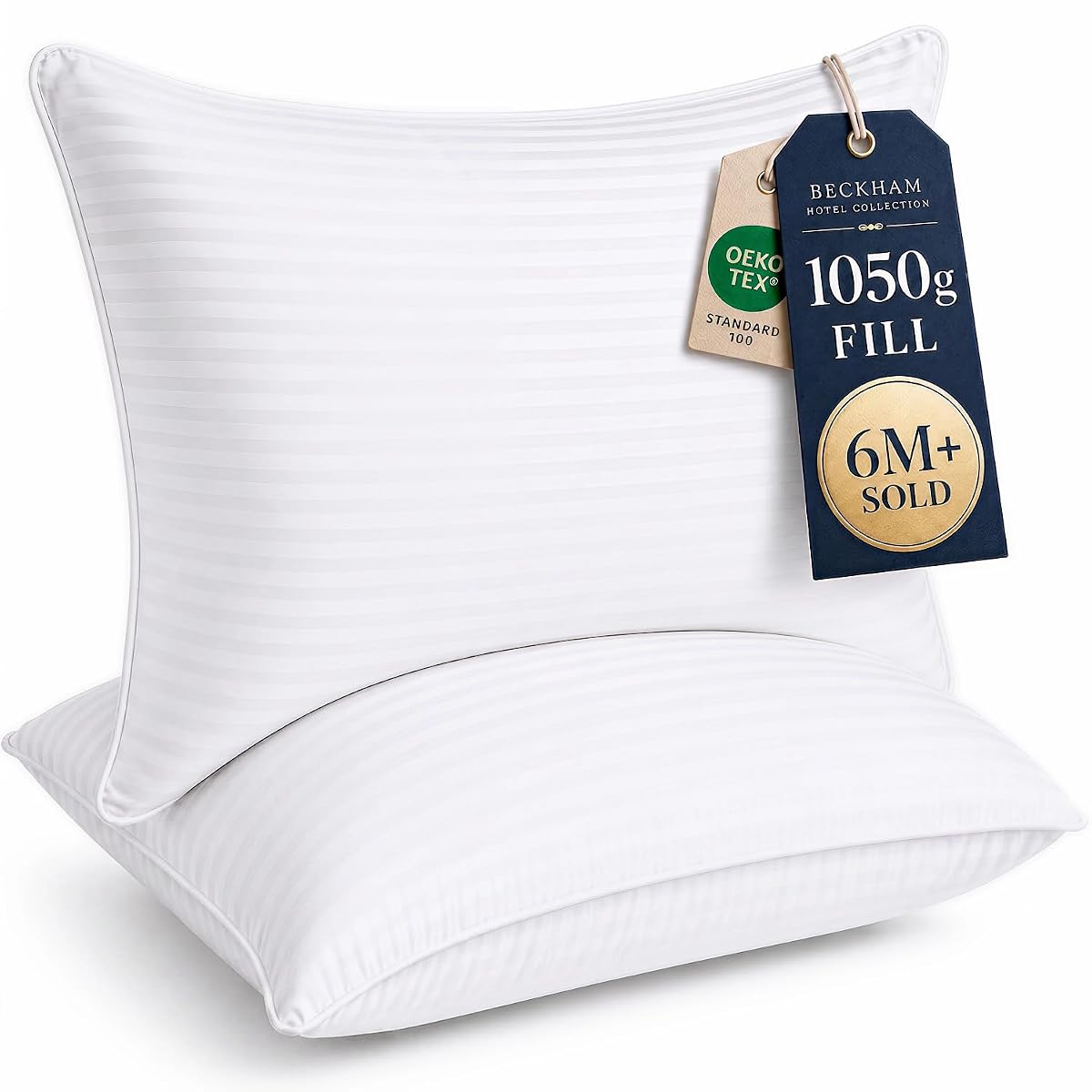 Beckham Hotel Collection Bed Pillows Standard/Queen Size Set of 2