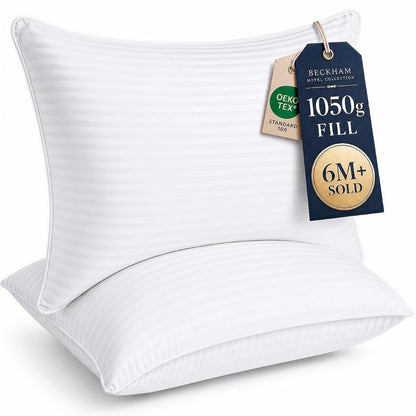 Beckham Hotel Collection Bed Pillows Standard/Queen Size Set of 2