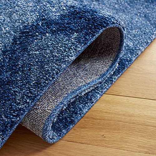 SAFAVIEH Retro Collection Accent Rug - 2'6" x 4', Blue & Dark Blue, Modern Abstract Design, Non-Shedding & Easy Care, Ideal for High Traffic Areas in Entryway, Living Room, Bedroom (RET2144-6570)