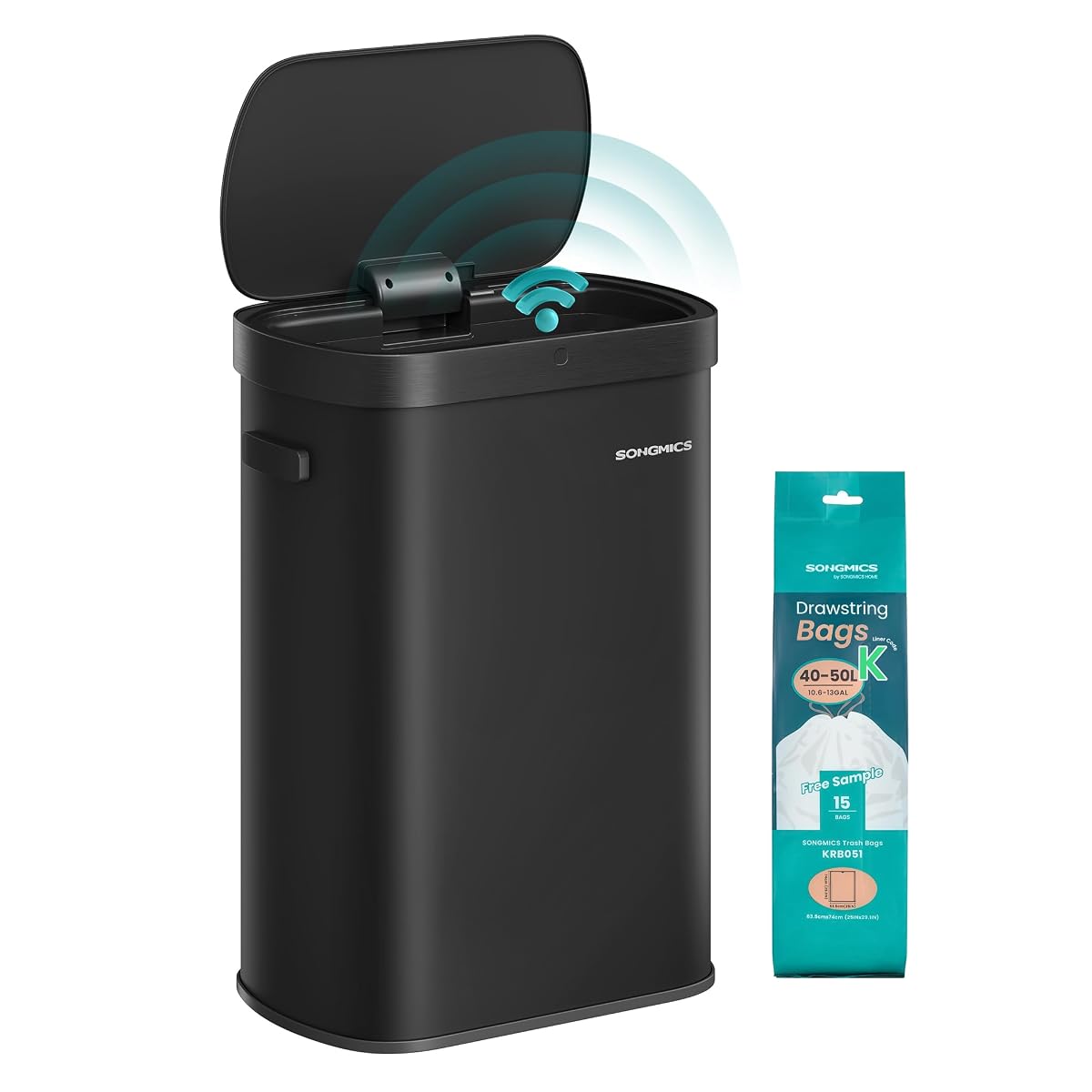 Motion Sensor Trash Can, 13 Gallon (50 L), Soft-Close Lid