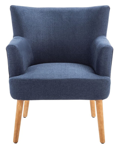 SAFAVIEH Home Collection Delfino Navy/Natural Accent Chair