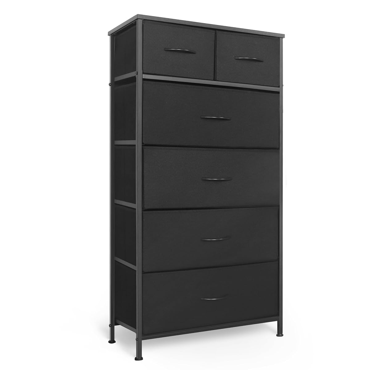 Tall Dresser for Bedroom, Vertical Storage Organizer Tower with 6 Drawers