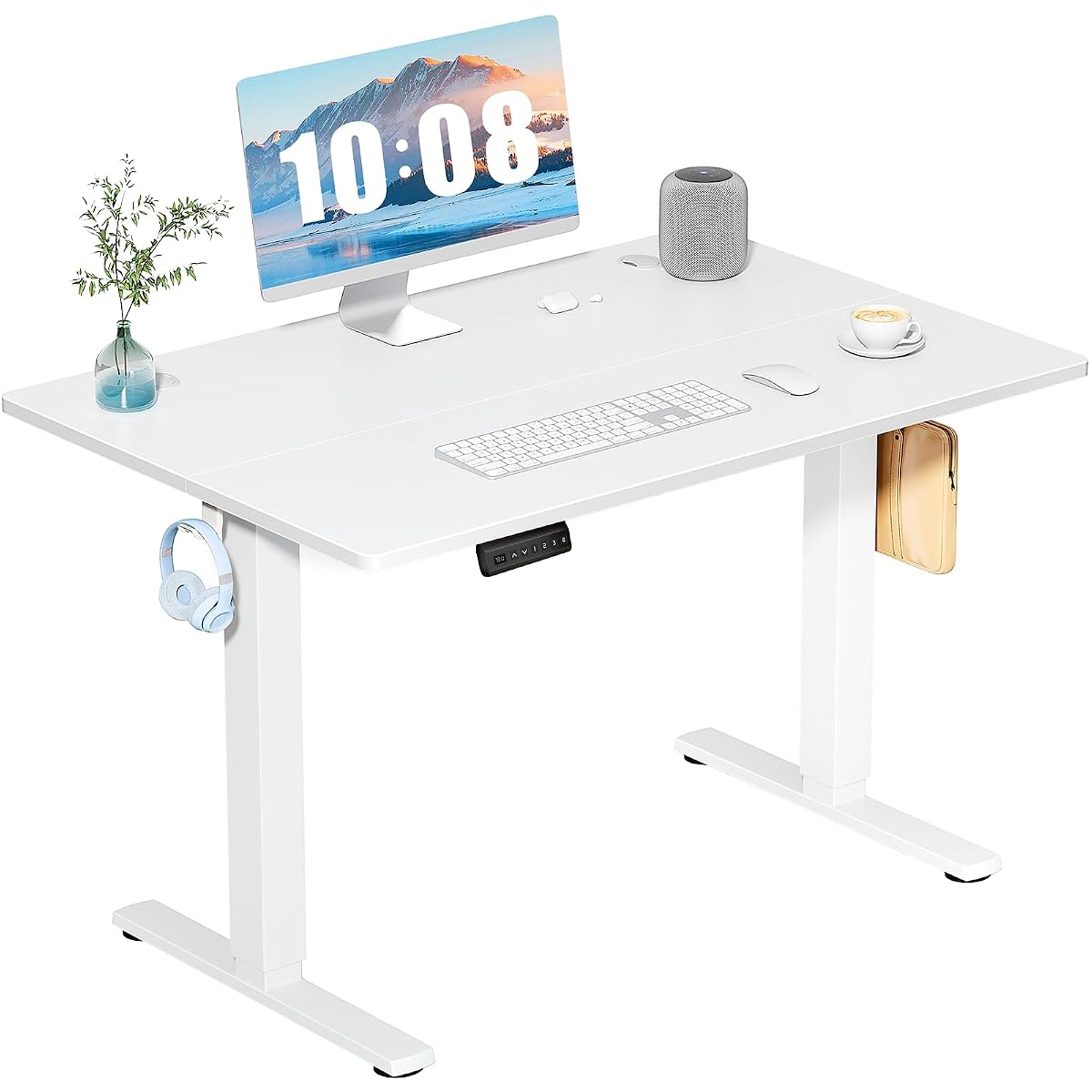 40 Inch Electric Standing Desk, Memory Adjustable Home Office Desk