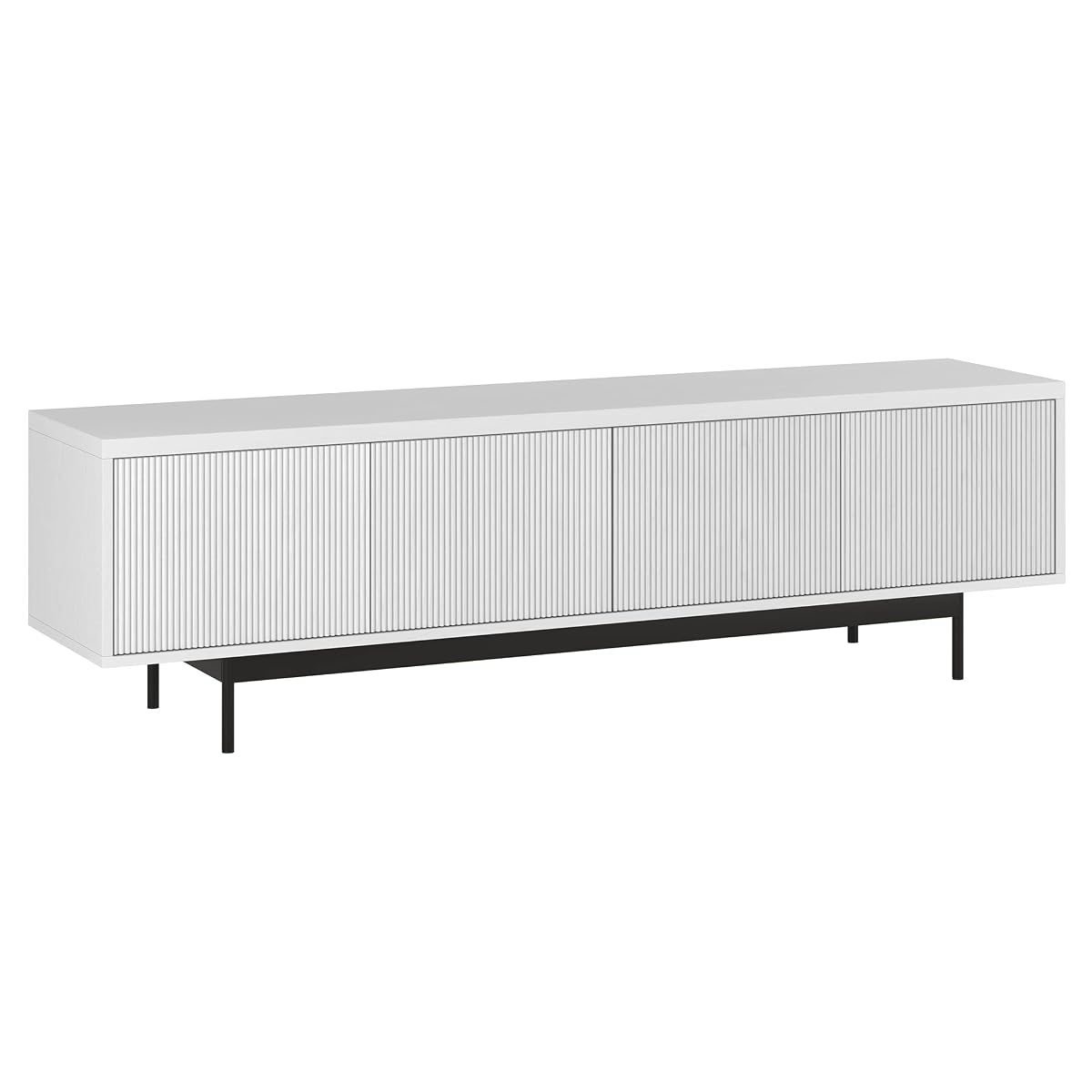 Henn&Hart 70" TV Stand for TVs up to 75", Cloud White