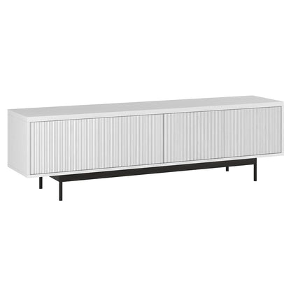 Henn&Hart 70" TV Stand for TVs up to 75", Cloud White